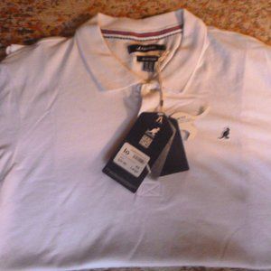 Kangol Heritage White Polo Shirt Slim Fit, NWT